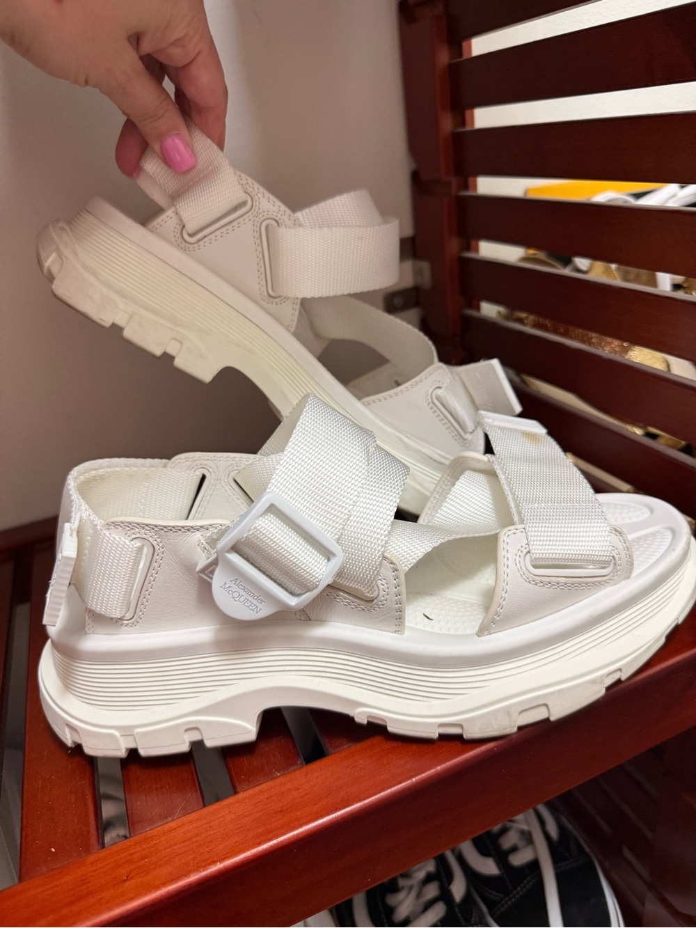 Alexander McQueen White sandals